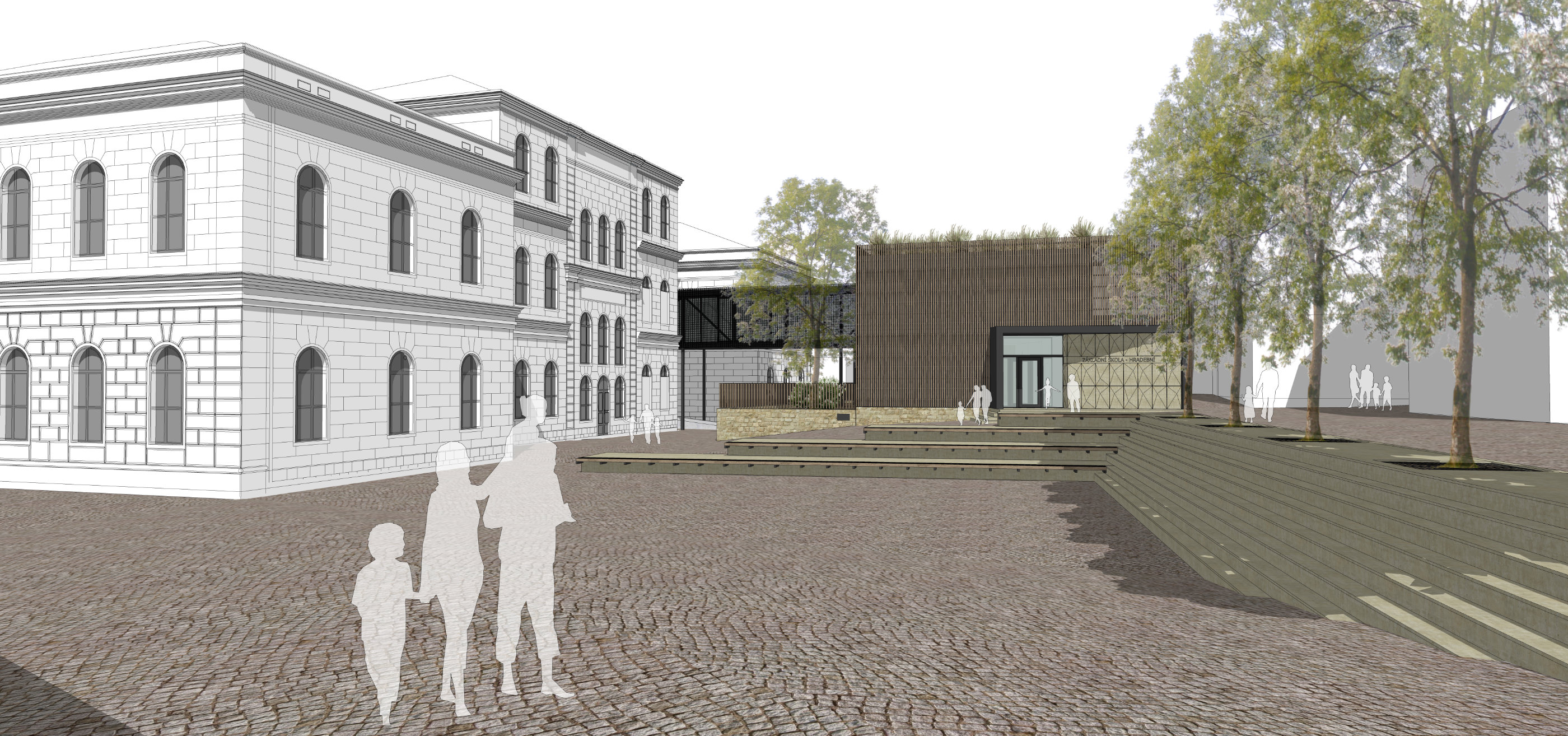 Přístavba ZŠ Hradební Broumov