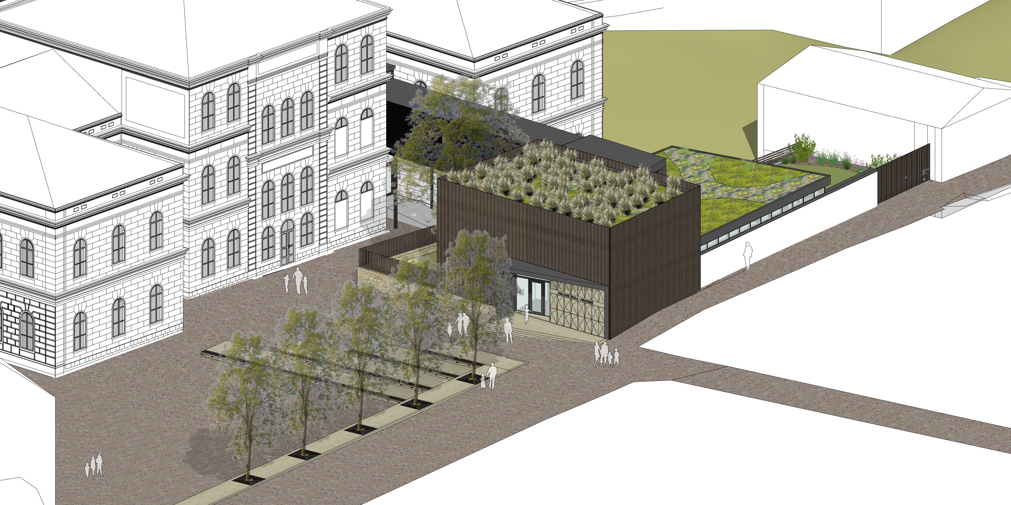 Přístavba ZŠ Hradební Broumov