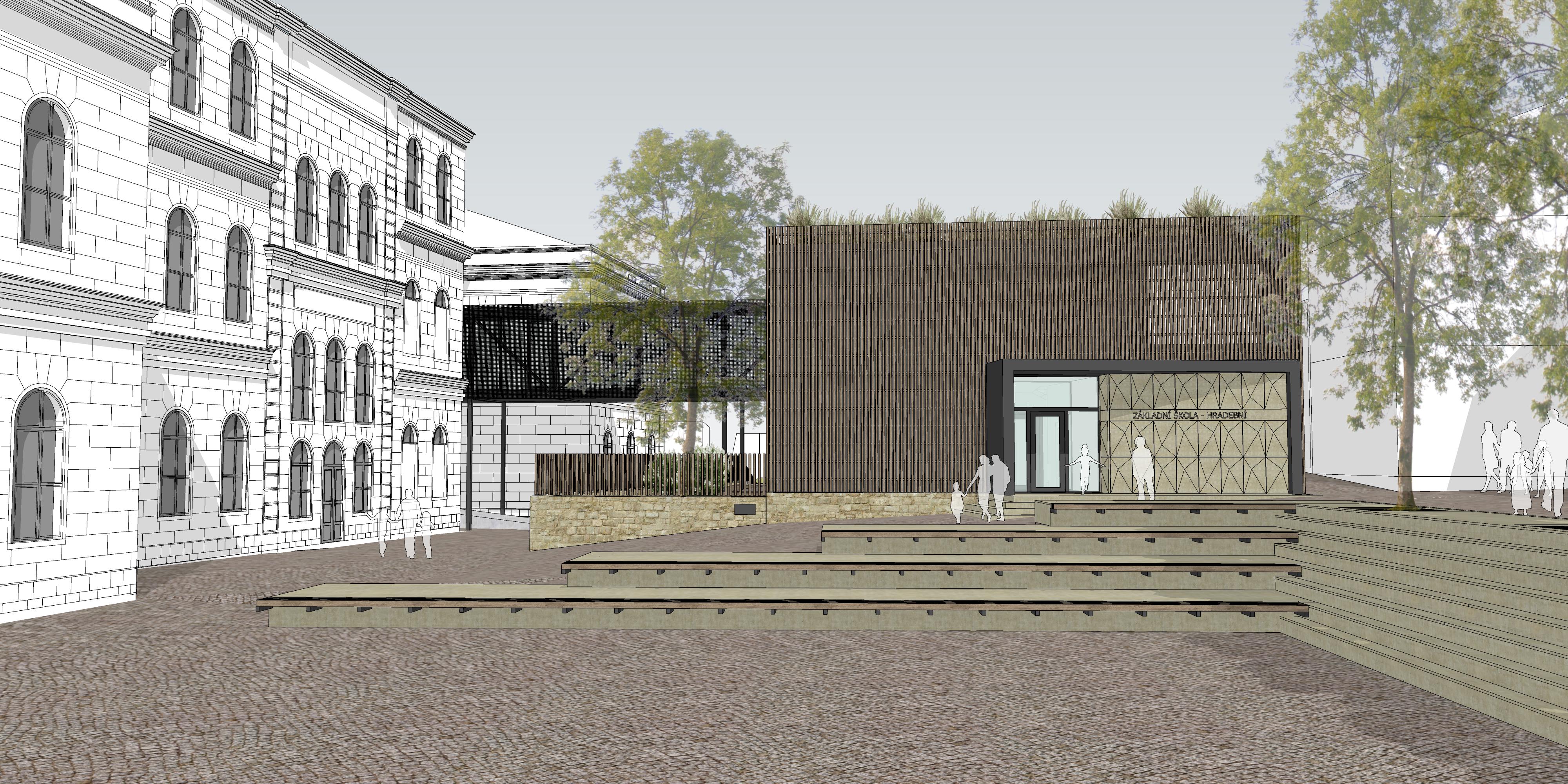 Přístavba ZŠ Hradební Broumov
