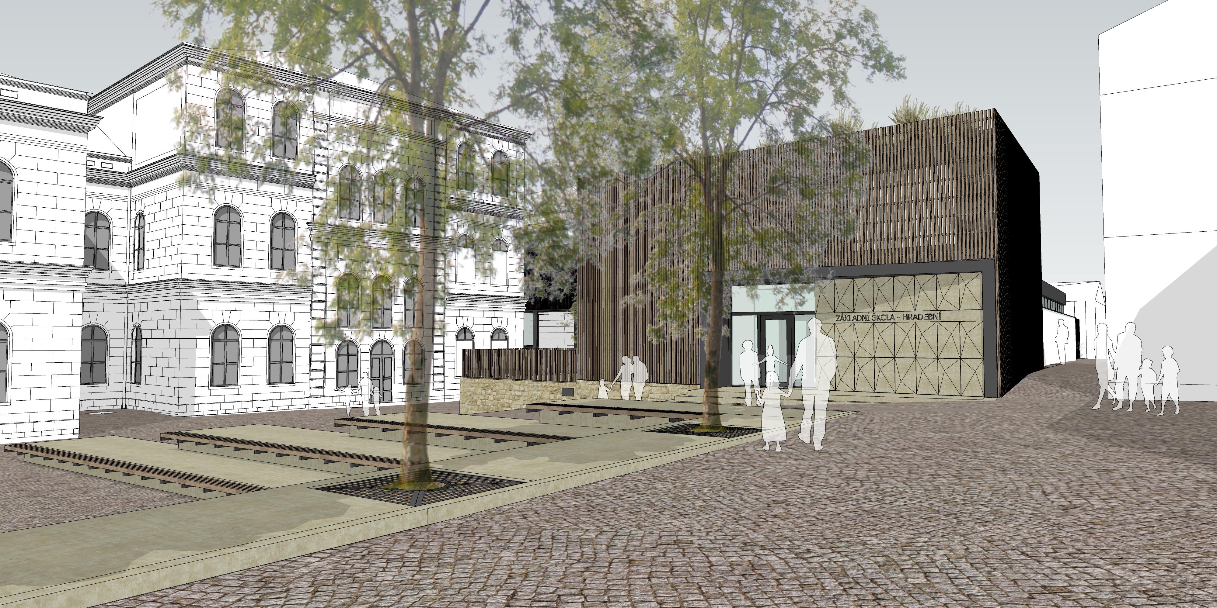 Přístavba ZŠ Hradební Broumov