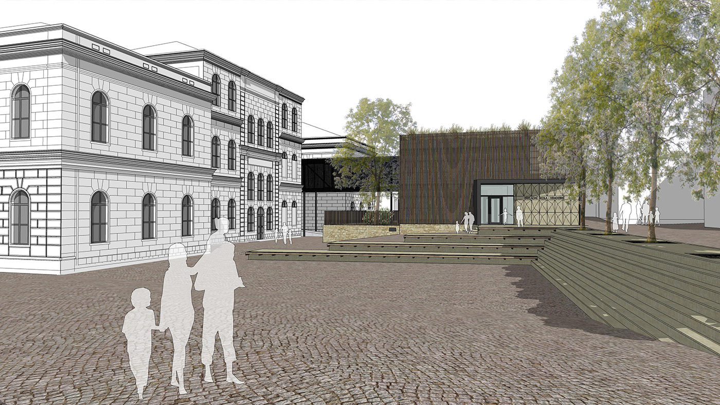 Přístavba ZŠ Hradební – Broumov