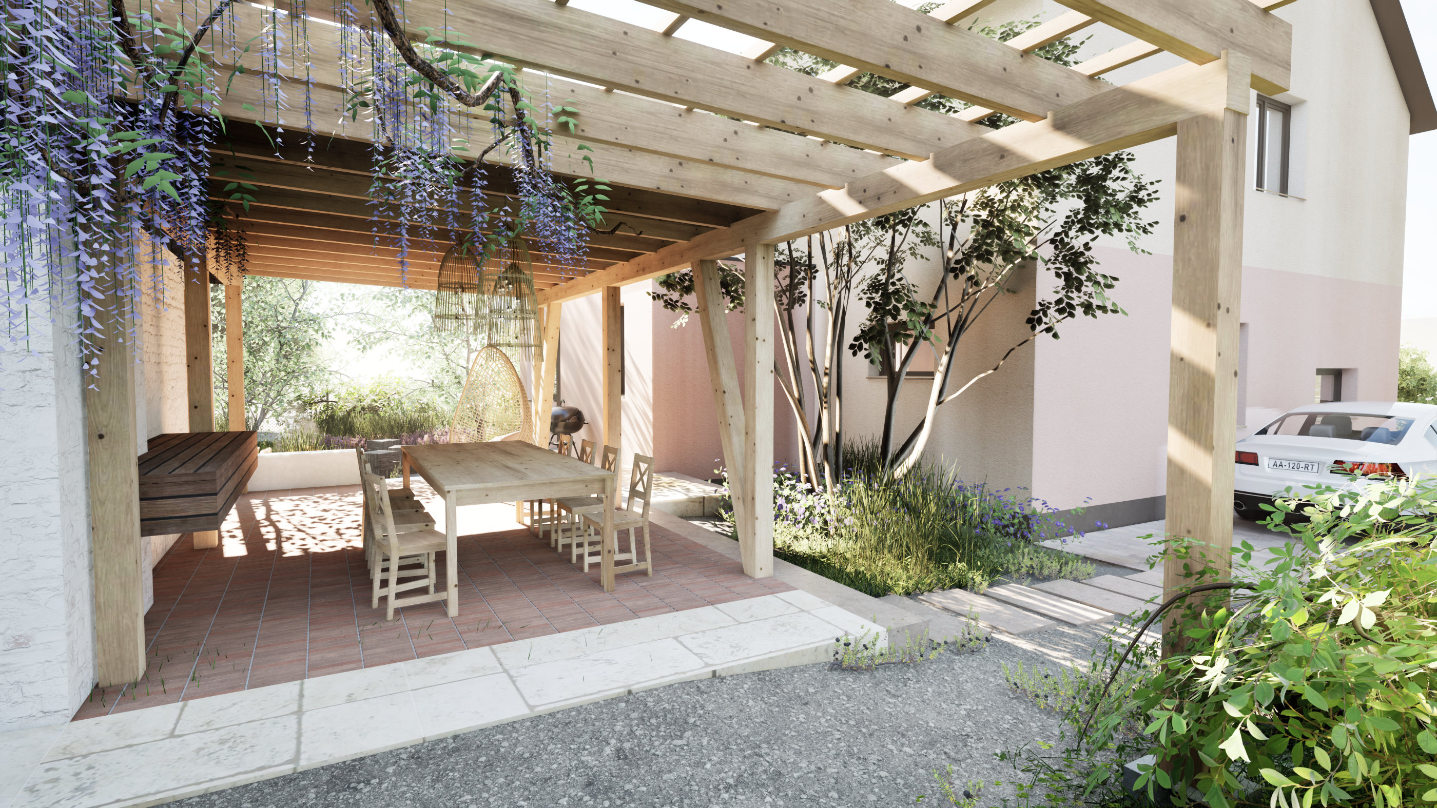 Zahrada s altánem Velké Poříčí